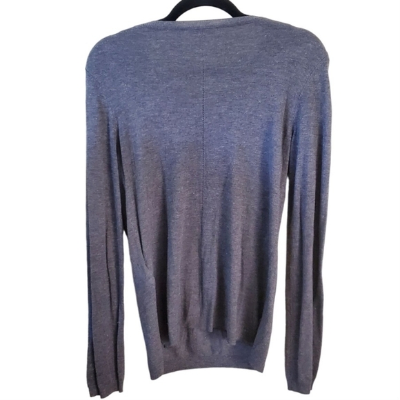 Whistles Sparkle Sweater Gray Subtle Sparkle Size 8 - Picture 3 of 10